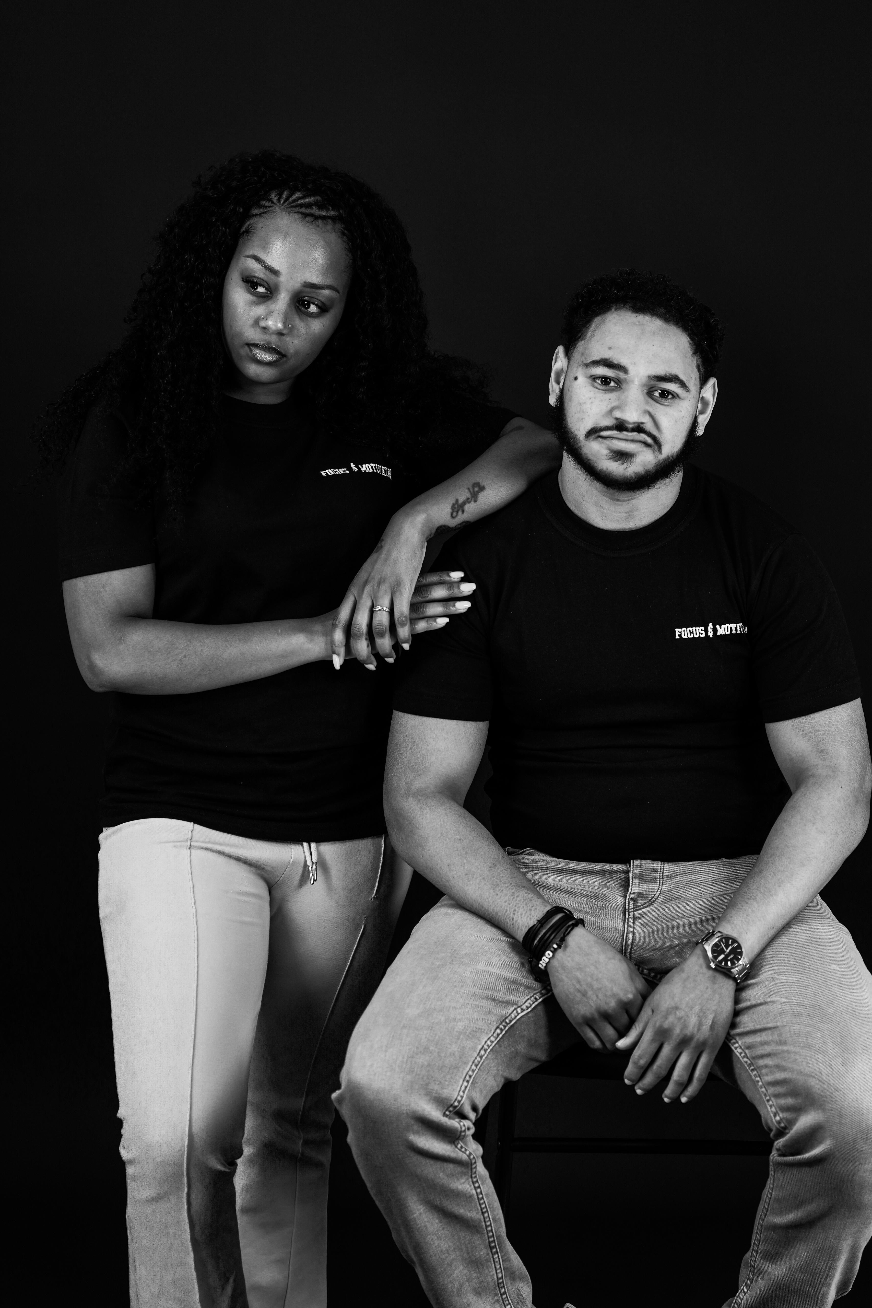 Repeat T-shirt — Zwart